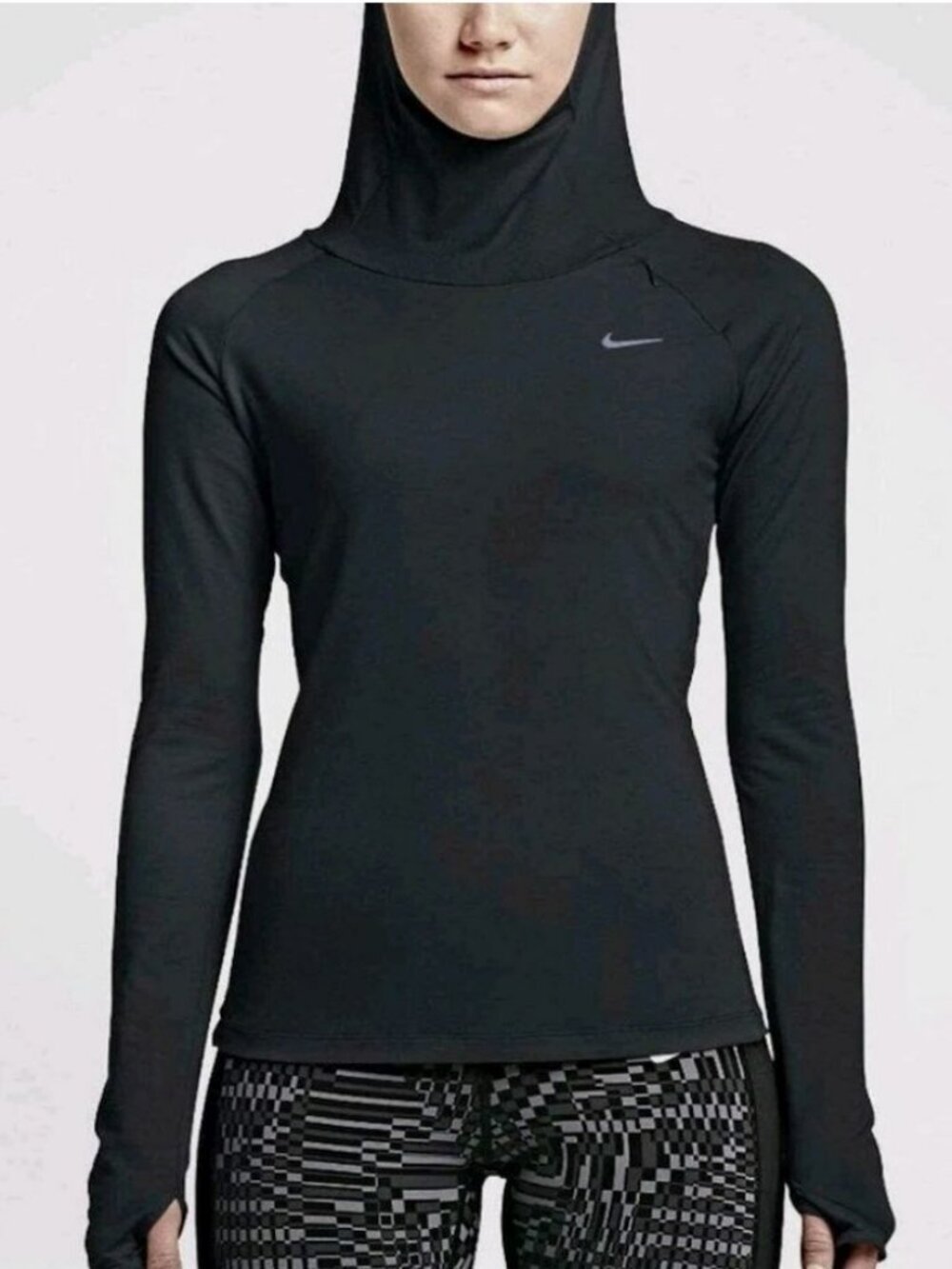 Nike Dri-Fit Element Fitted Running Athletic Hoodie
